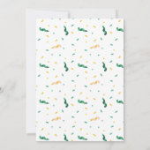 幸運な聖パトリックの日の赤ちゃんシャワーだった 招待状 (裏面)