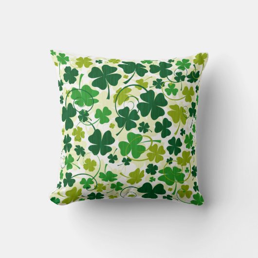 幸運な花のクローバー クッション (正面)