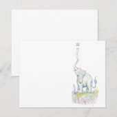 幸運な象 招待状 (正面/裏面)