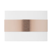 幸運な蹄鉄のブラウンの革結婚式の腹バンド 招待状ベリーバンド (裏面例)