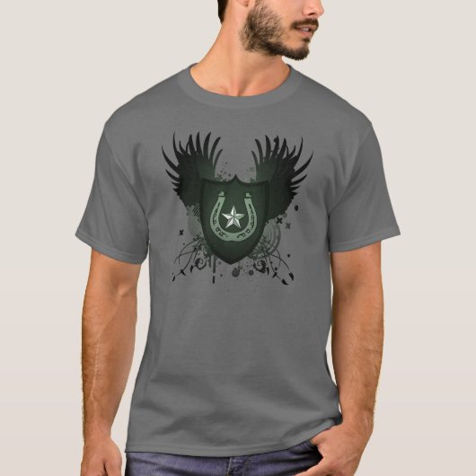 幸運な蹄鉄。 ハイファイ Tシャツ (正面)