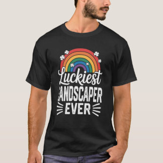 幸運な造園業者 聖パトリックの日 虹 Tシャツ