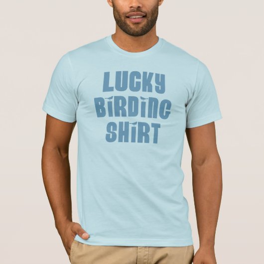幸運な野鳥観察のワイシャツ Tシャツ (正面)