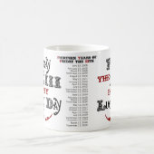 幸運な金曜日第13マグ コーヒーマグカップ (中央)