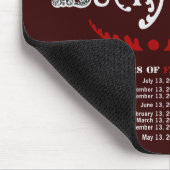 幸運な金曜日第13暗いマウスパッド マウスパッド (コーナー)