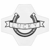 幸運な馬蹄幸運 サッカーボール (フラット)