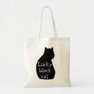 幸運な黒猫のトートバック トートバッグ