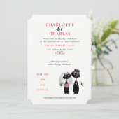 幸運な黒猫花嫁 | Groom Purr..結婚effect's 招待状 (スタンド正面)