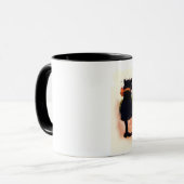 幸運な黒猫 マグカップ (正面左)