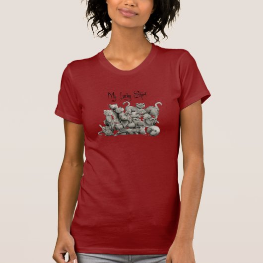 幸運な13はTワイシャツカスタマイズ Tシャツ (正面)
