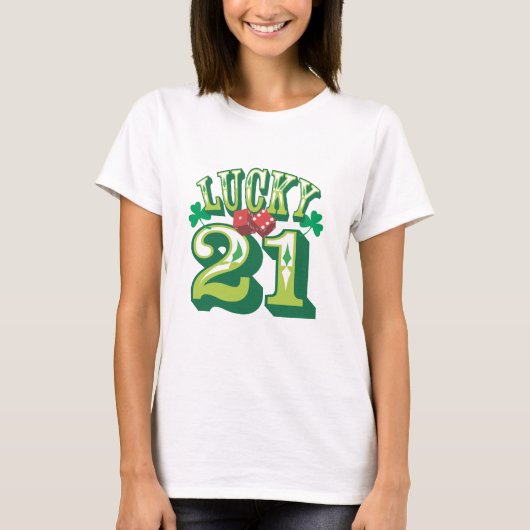 幸運な21ティー Tシャツ (正面)