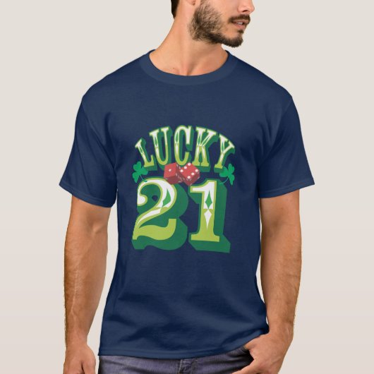 幸運な21ティー Tシャツ (正面)