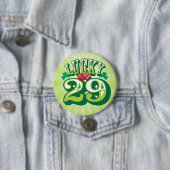 幸運な29 -誕生日ボタンのバッジPin 缶バッジ (インサイチュ)