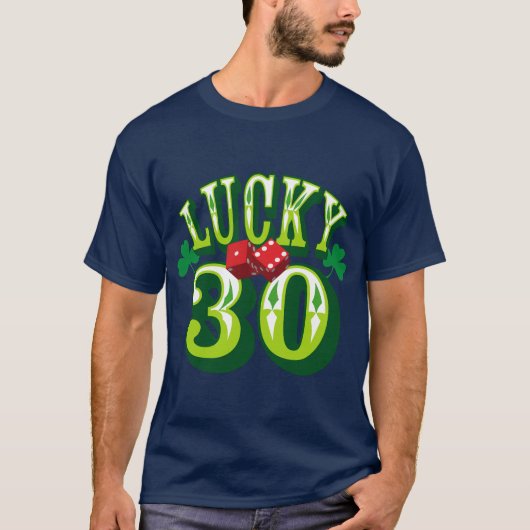 幸運な30ティー Tシャツ (正面)