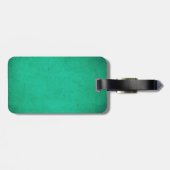 幸運な4つの葉のクローバーを持つ幸運なブタ ラゲッジタグ (裏面横)