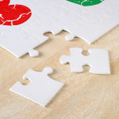 幸運な4つの葉のクローバー-セントパトリックの日 ジグソーパズル (側面)