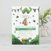 幸運な4匹のパトリックの日のバースデーパーティ招待状 招待状 (スタンド正面)