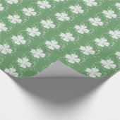 幸運な4枚の葉のクローバー ラッピングペーパー (角)