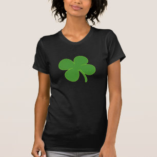 幸運な4葉のクローバーのTシャツ Tシャツ