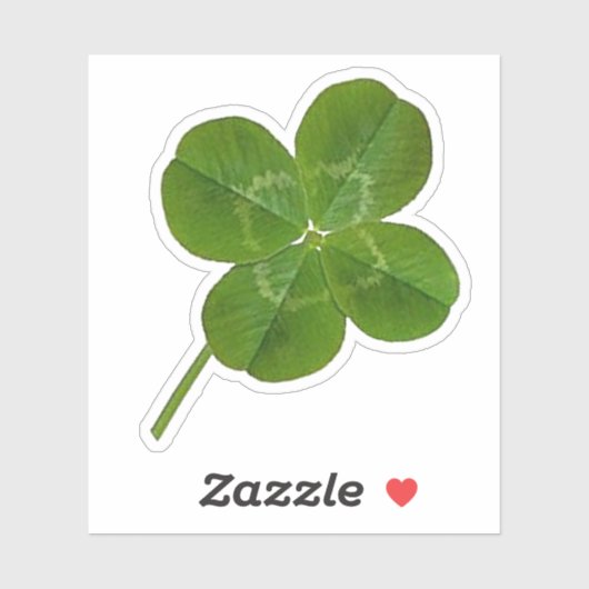 幸運な4葉のクローバーステッカー シール (シート)