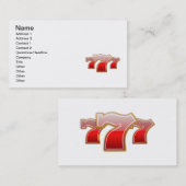 幸運な7 名刺 (正面/裏面)