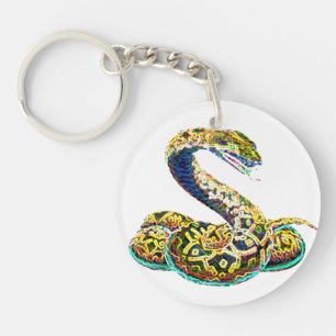 幸運な(占星術の)十二宮図の蛇 のkeychain キーホルダー