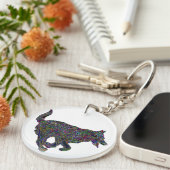 幸運な(占星術の)十二宮図犬|のkeychain キーホルダー (正面右)