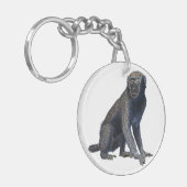 幸運な(占星術の)十二宮図猿|のkeychain キーホルダー (正面左)