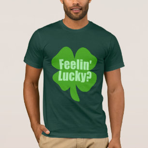幸運なFeelinか。 おもしろいなアイルランド語 Tシャツ
