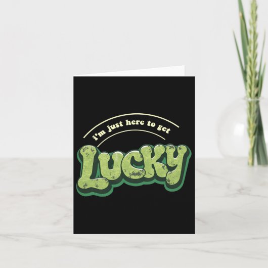 幸運なSt patricks dayを手に入れるためにここにおもしろいいる カード (正面)