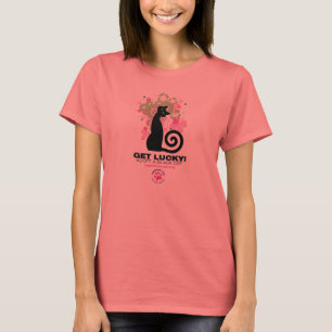 幸運になって下さい! 専門のTシャツ Tシャツ