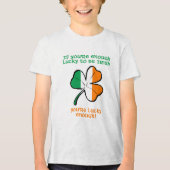幸運にもアイリッシュである トライブレンドTシャツ (正面)