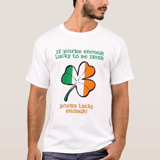 幸運にもアイリッシュである Tシャツ (正面)