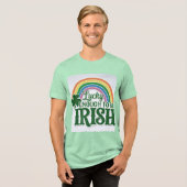 幸運にもアイルランドのTシャツになる トライブレンドＴシャツ (正面全面)