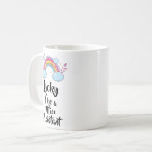 幸運にもオフィスのアシスタントマグになる コーヒーマグカップ (正面左)