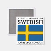 幸運にもスウェーデンの磁石になる マグネット (正面/裏面)