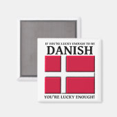 幸運にもデンマークの磁石になる マグネット (正面/裏面)