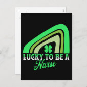 幸運にもナース | St Patrick's Dayナース シーズンポストカード (正面/裏面)