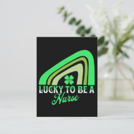 幸運にもナース | St Patrick's Dayナース ポストカード