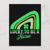 幸運にもナース | St Patrick's Dayナース ポストカード (正面)