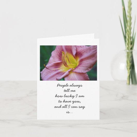 幸運にもフローラカード サンキューカード (正面)