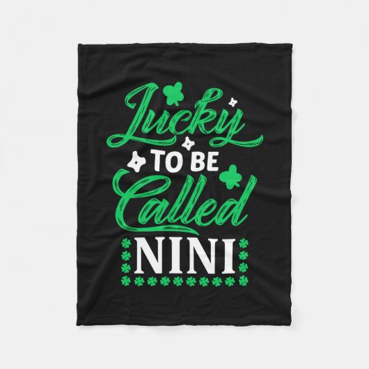 幸運にも仁意と呼ばれる フリースブランケット (正面)