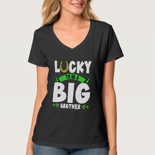 幸運にも兄であるSt patricks・シェナニガン Tシャツ (正面)