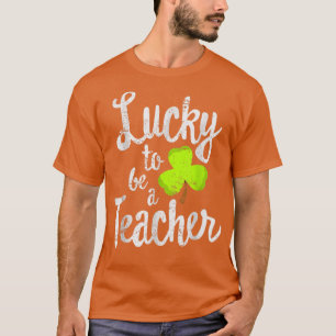 幸運にも先生聖パトリックの日学校 Tシャツ