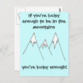 幸運にも山に入る ポストカード (正面/裏面)