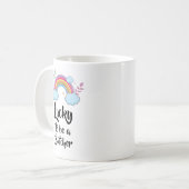 幸運にも肉屋のマグになる コーヒーマグカップ (正面左)