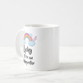 幸運にも通訳のマグカップになる コーヒーマグカップ (正面左)