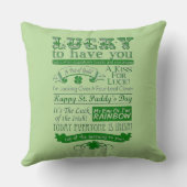 幸運にも クッション (裏面)