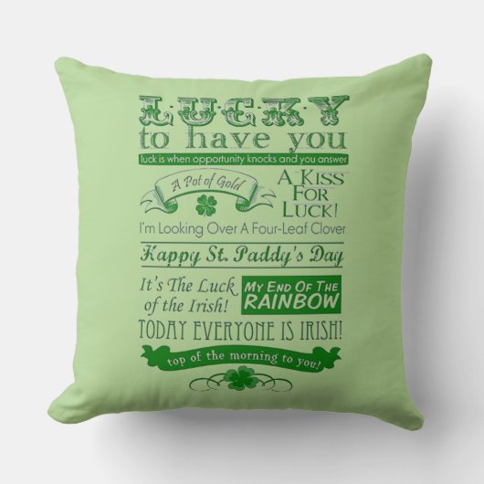 幸運にも クッション (正面)