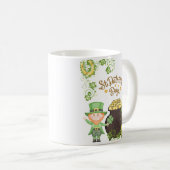 幸運にも コーヒーマグカップ (正面右)